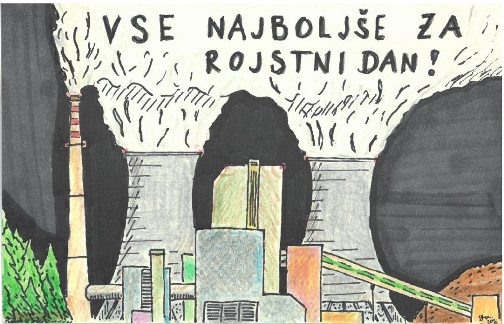 ilustracija na voščilnici
