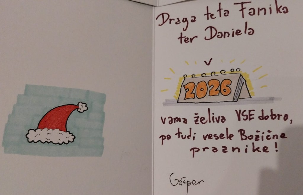 skice na voščilnici