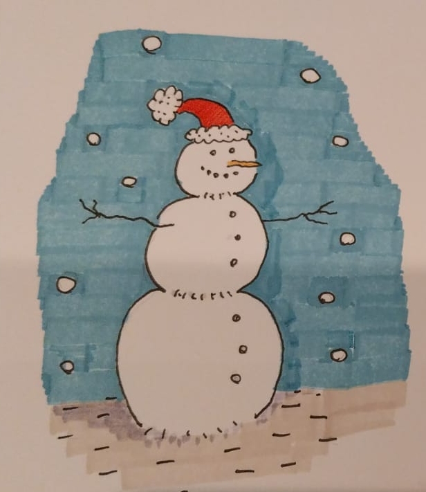 skica na voščilnici