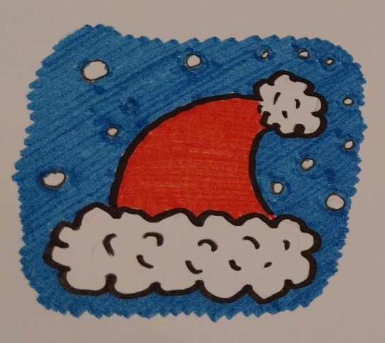 skica na voščilnici