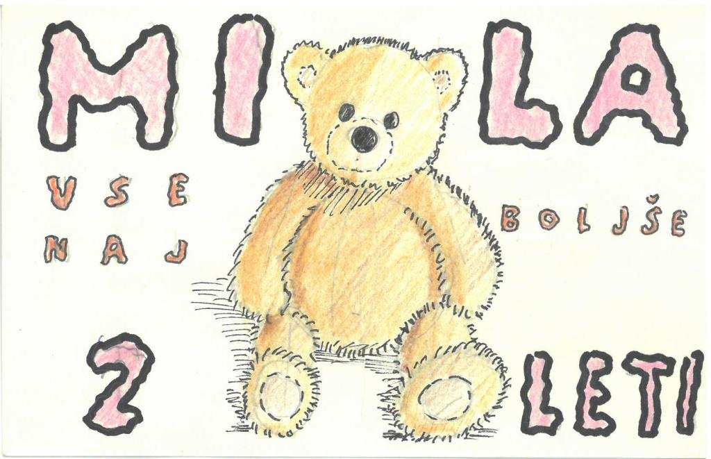 ilustracija na voščilnici